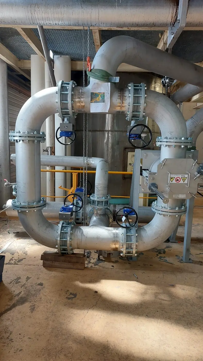 Pré-fabricação de tubagem industrial